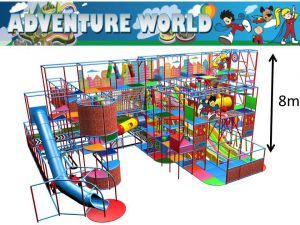 Adventure World's Plans - Indoor soft play area 8 metres tall and 4 storeys high