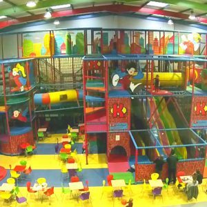 Adventure World's Giant Playframe at Kidabulous Soft Play Centre. Indoor Play area in Sunbury on Thames