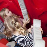 harri_jan16_37 Little girls playing in ToddlerTown, early years indoor soft play area.
