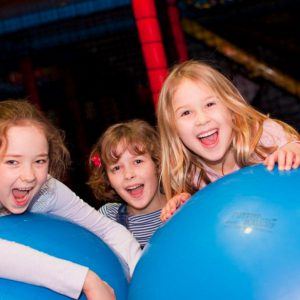 Happy Girls playing at Kidabulous