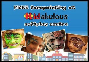 Free Facepainting at Kidabulous Softplay Centre on selected days - entry fees apply
