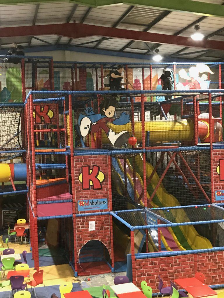 Deep Clean at Kidabulous - cleaning the main playframe at Kidabulous