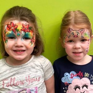 Flower facepainting at Kidabulous
